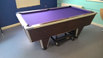 7ft pool table recover purple cloth kendal