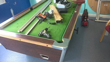 7ft pool table before recover