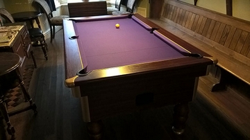 6ft pool table recover purple cloth