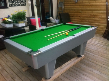 7ft silver grey pool table burnley