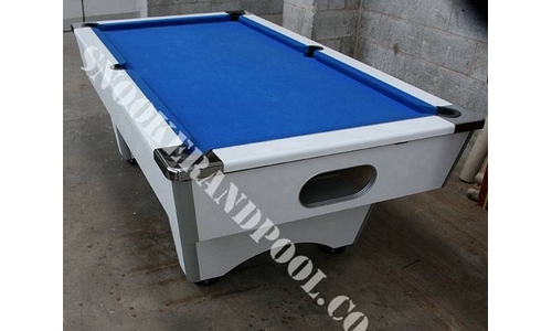 White 7ft Used Pool Table