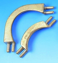 Solid Brass Broad Bow Snooker Pocket Plates