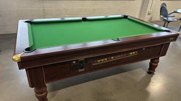 7ft Slate bed pool table recovered with Strachan pro speed cloth in rochdale