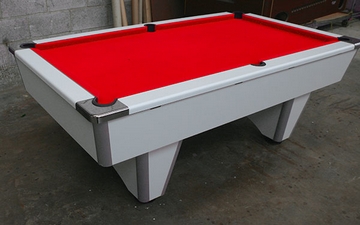 red pool table