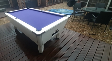 7ft White Outside Pool Table, Warrington