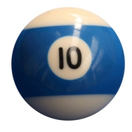 Single Number 10 Pool Ball