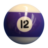 Single Number 12 Pool Ball