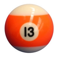 Single Number 13 Pool Ball
