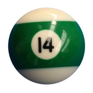 Single Number 14 Pool Ball