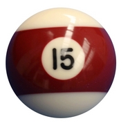 Single Number 15 Pool Ball