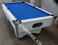 White 7ft Used Pool Table