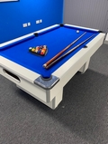 6ft White Slimline Pool Table