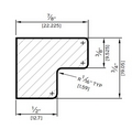 Northern Pool Table Rubber 3/4