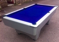 7ft Silver Grey Slate Bed Pool Table